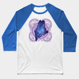 Maine Mandala Baseball T-Shirt